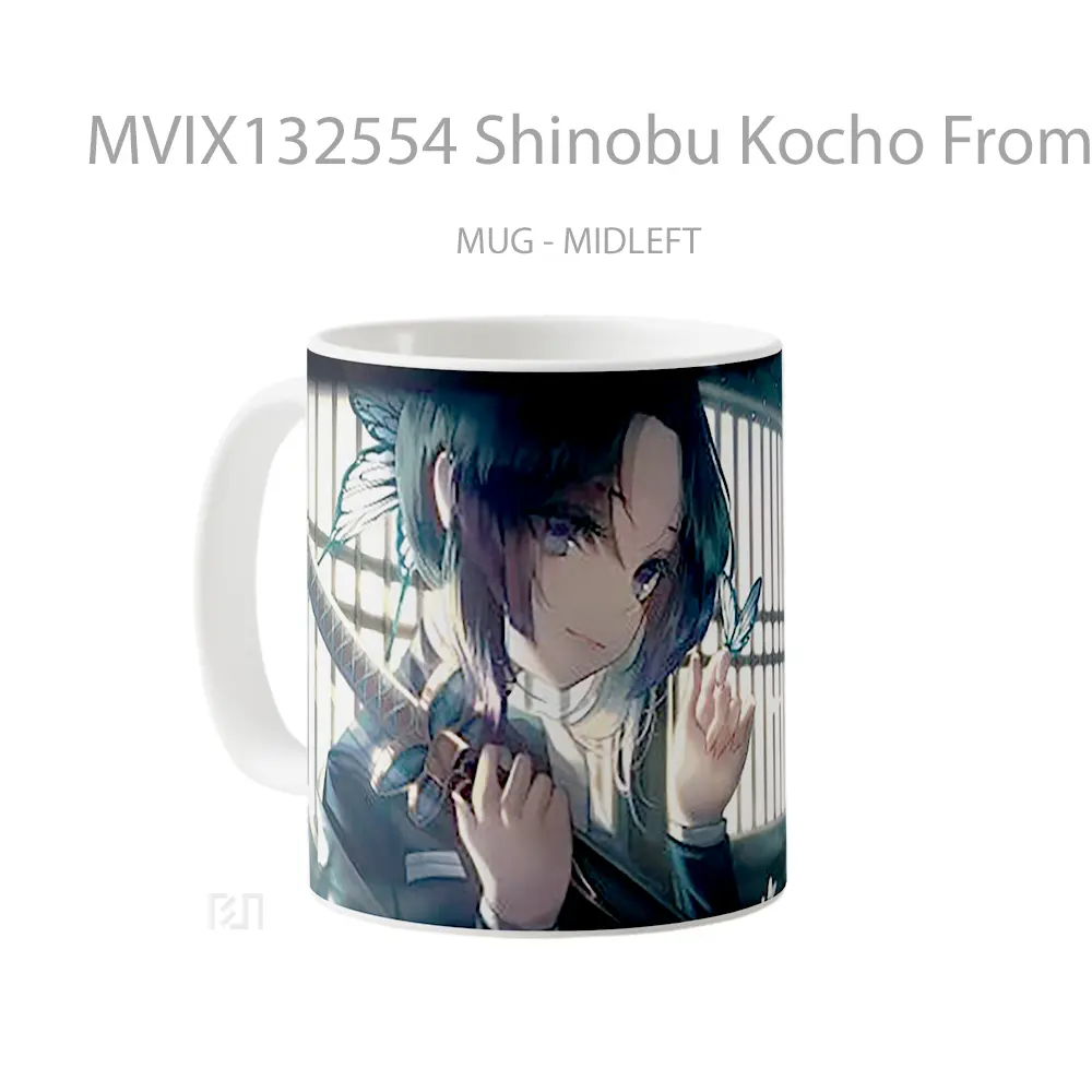 Mug Shinobu Kocho From Demon Slayer V3 Cangkir Anime - All-side / Desain