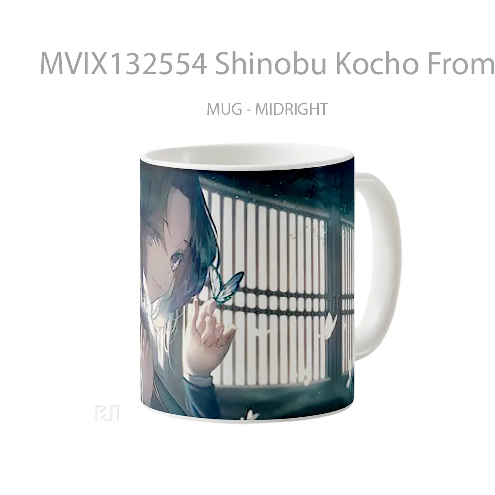 Mug Shinobu Kocho From Demon Slayer V3 Cangkir Anime - All-side / Desain