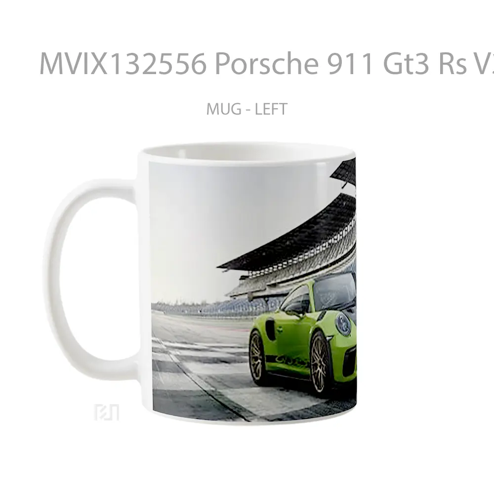 Mug Porsche 911 Gt3 Rs V3 Cangkir Mobil - All-side / Desain