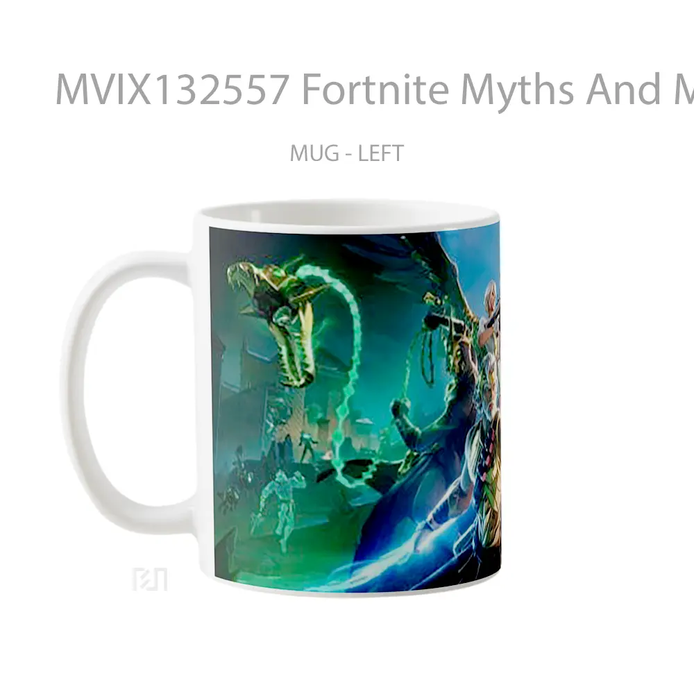 Mug Fortnite Myths And Mortals Cangkir Gamer - All-side / Desain