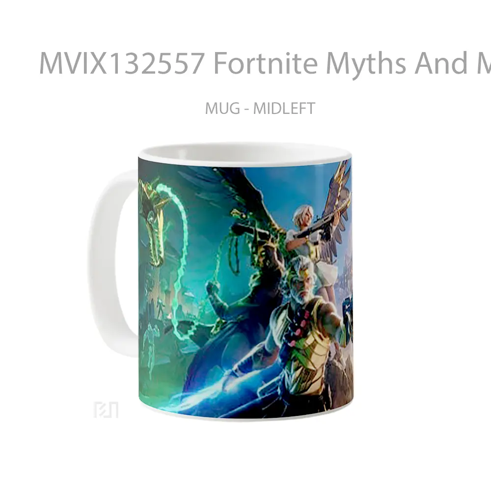 Mug Fortnite Myths And Mortals Cangkir Gamer - All-side / Desain