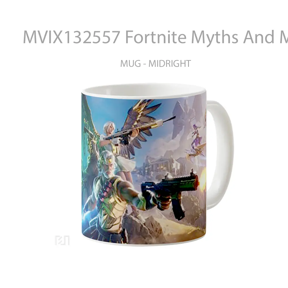 Mug Fortnite Myths And Mortals Cangkir Gamer - All-side / Desain