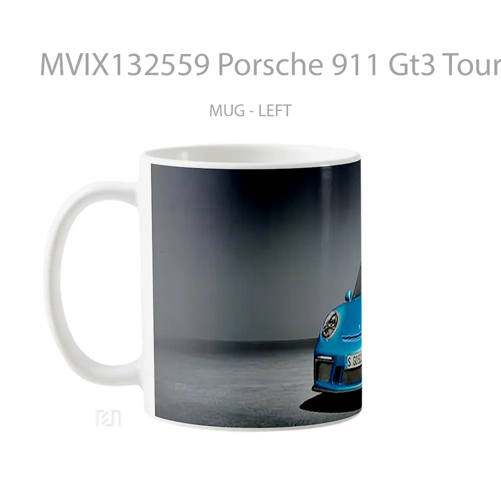 Mug Porsche 911 Gt3 Touring Cangkir Mobil - All-side / Desain