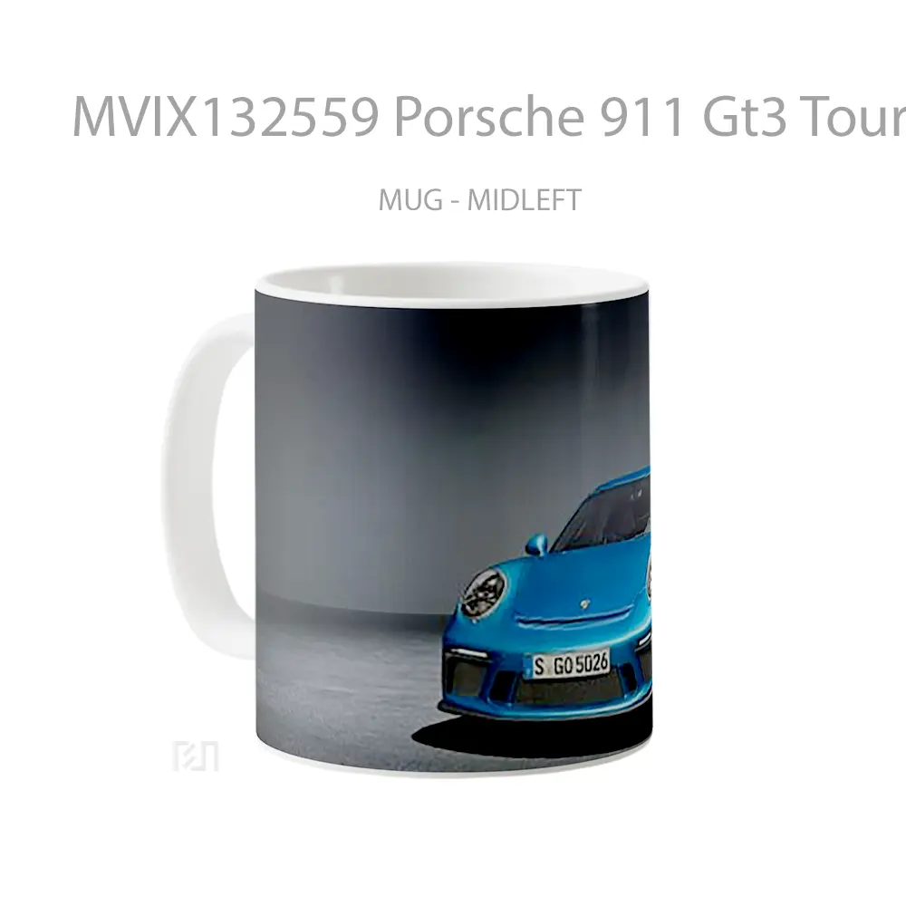 Mug Porsche 911 Gt3 Touring Cangkir Mobil - All-side / Desain