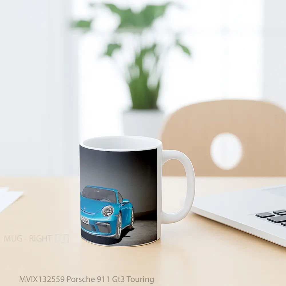 Mug Porsche 911 Gt3 Touring Cangkir Mobil - All-side / Desain