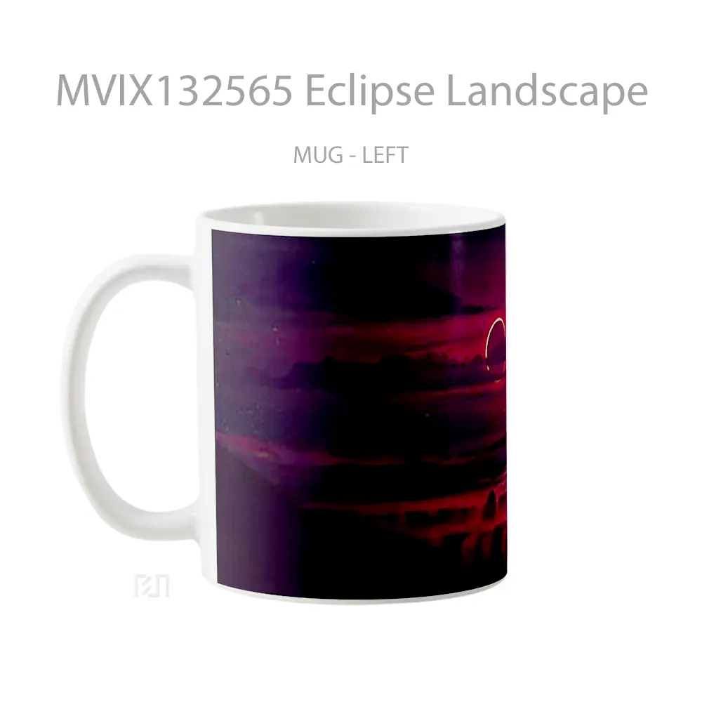 Mug Eclipse Landscape Gelas Pemandangan Alam - All-side / Desain
