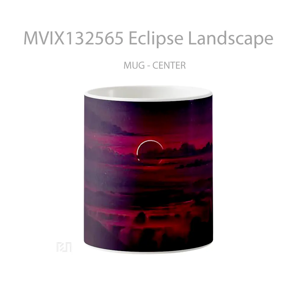Mug Eclipse Landscape Gelas Pemandangan Alam