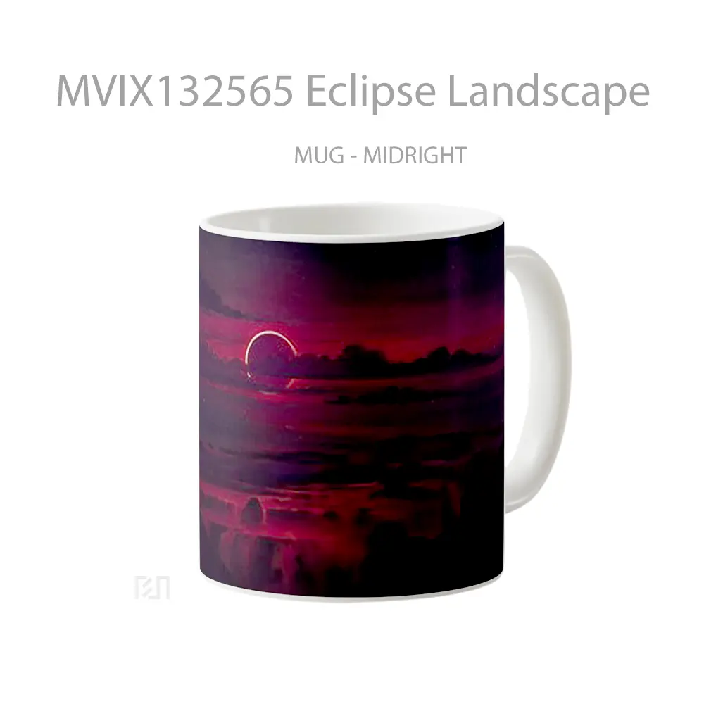 Mug Eclipse Landscape Gelas Pemandangan Alam - All-side / Desain
