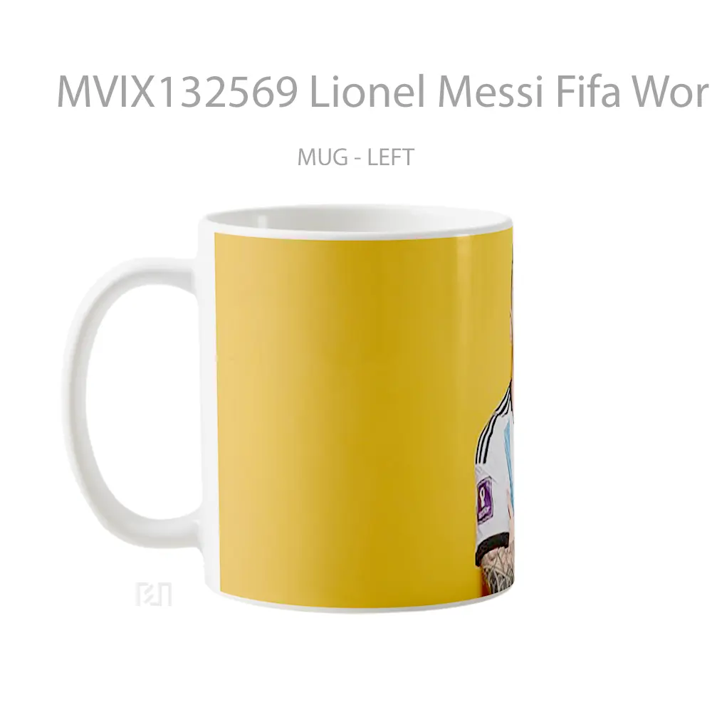 Mug Lionel Messi Fifa World Cup Qatar Gelas Keramik Unik - All-side / Desain