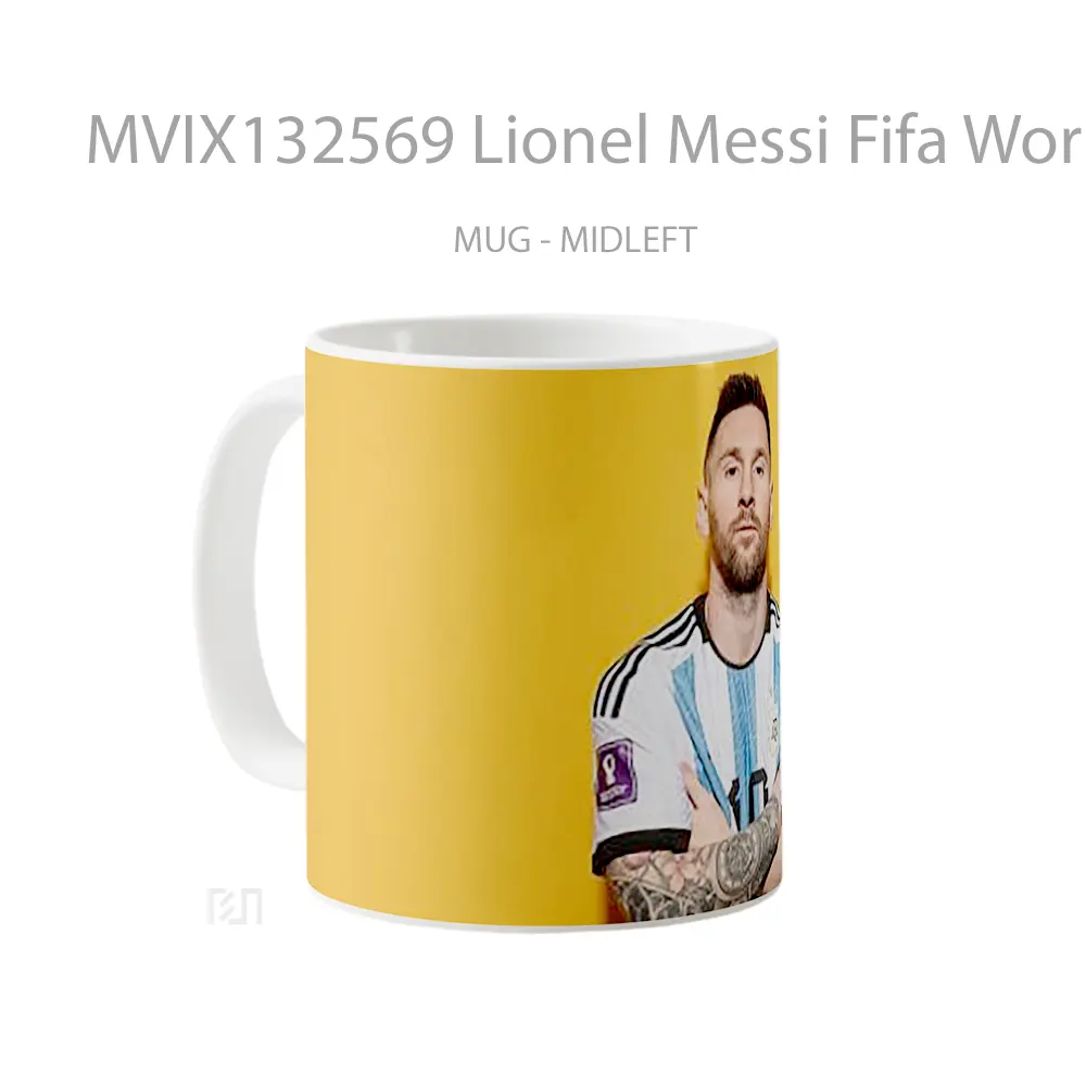 Mug Lionel Messi Fifa World Cup Qatar Gelas Keramik Unik - All-side / Desain