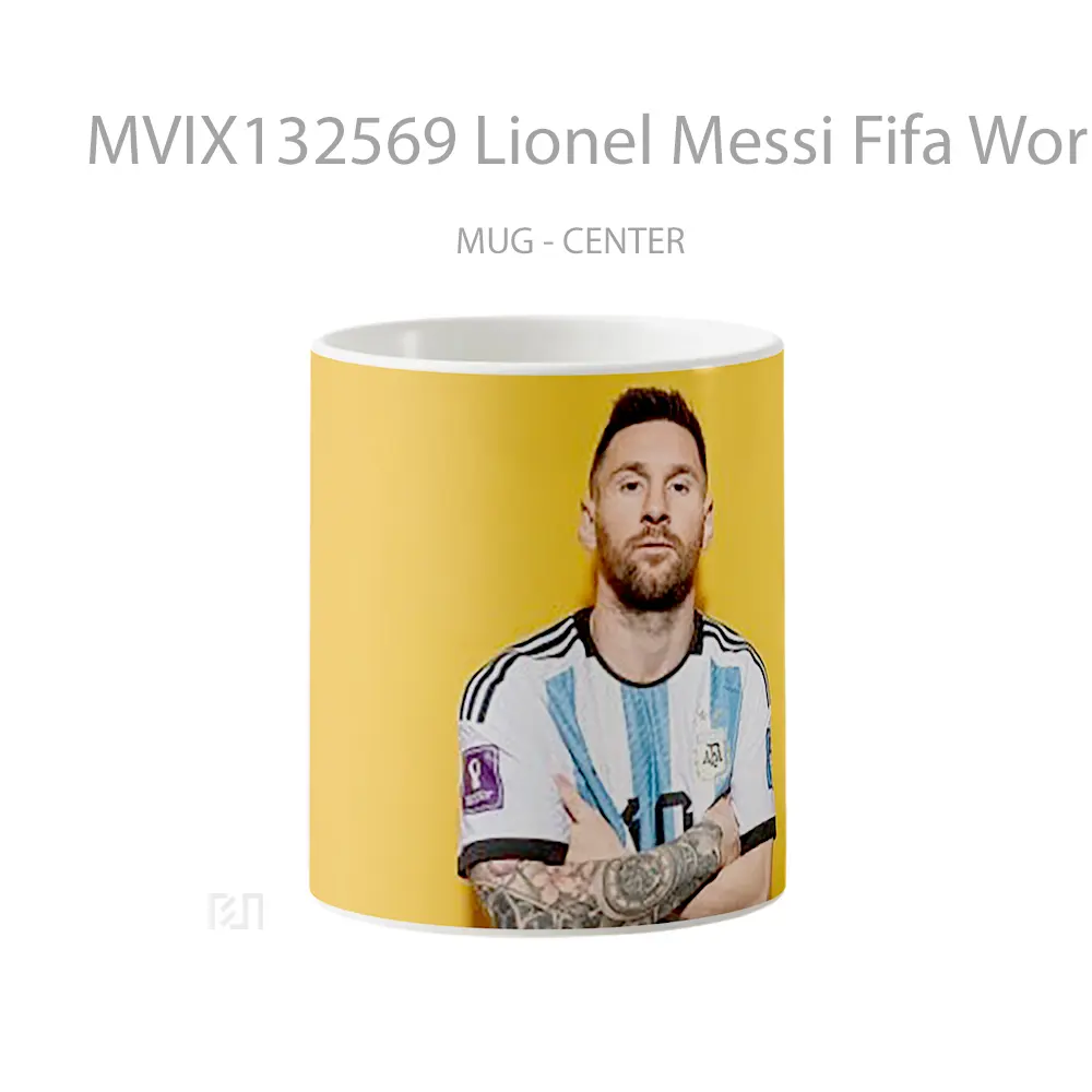 Mug Lionel Messi Fifa World Cup Qatar Gelas Keramik Unik