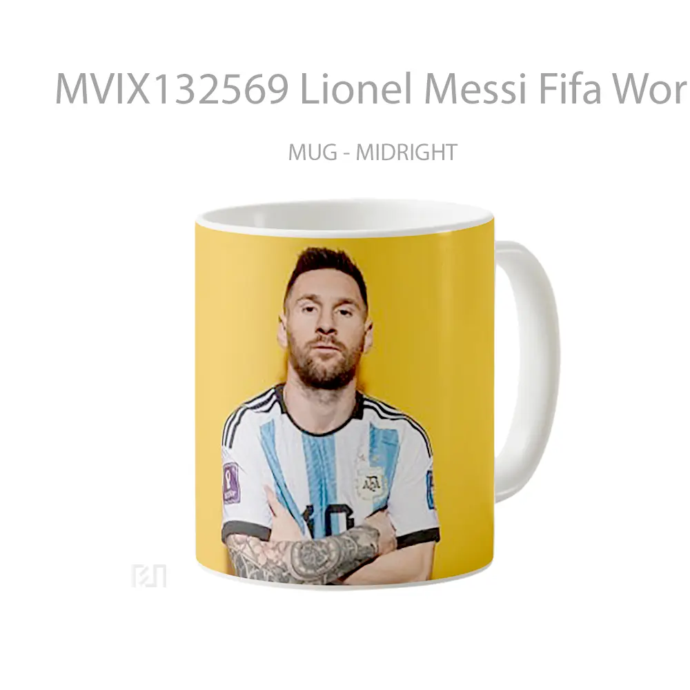Mug Lionel Messi Fifa World Cup Qatar Gelas Keramik Unik - All-side / Desain