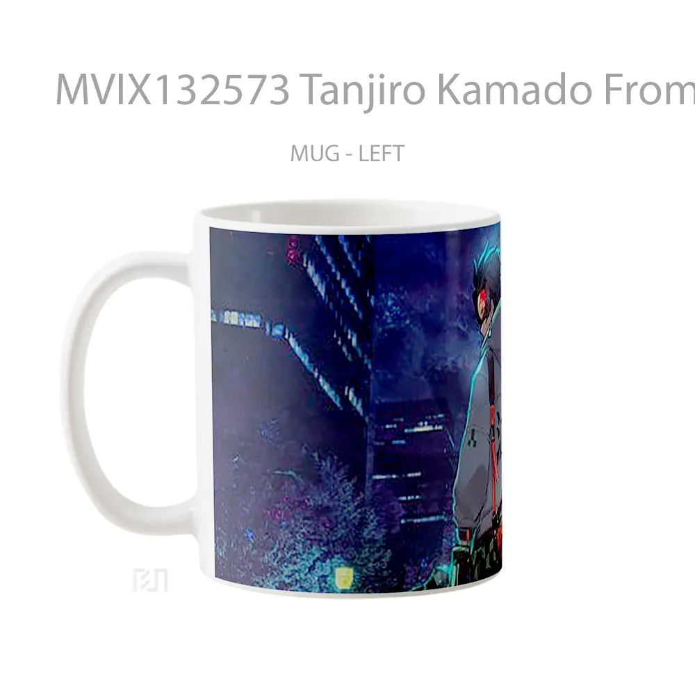 Mug Tanjiro Kamado From Demon Slayer V3 Cangkir Anime - All-side / Desain