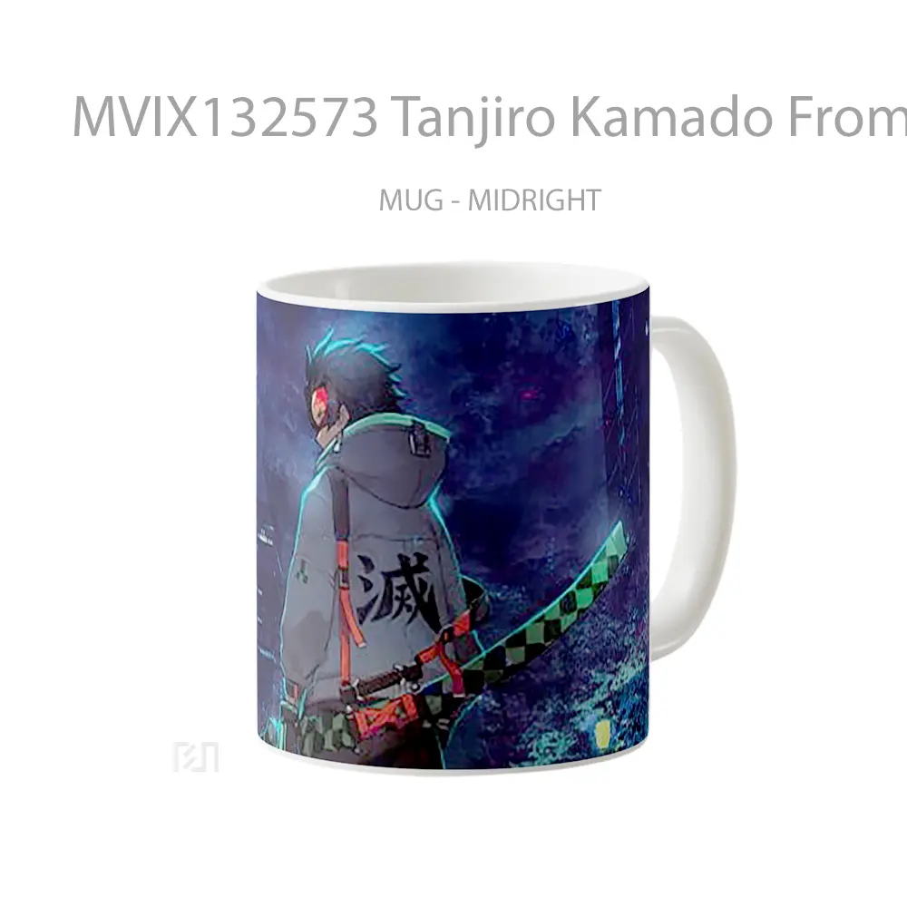 Mug Tanjiro Kamado From Demon Slayer V3 Cangkir Anime - All-side / Desain