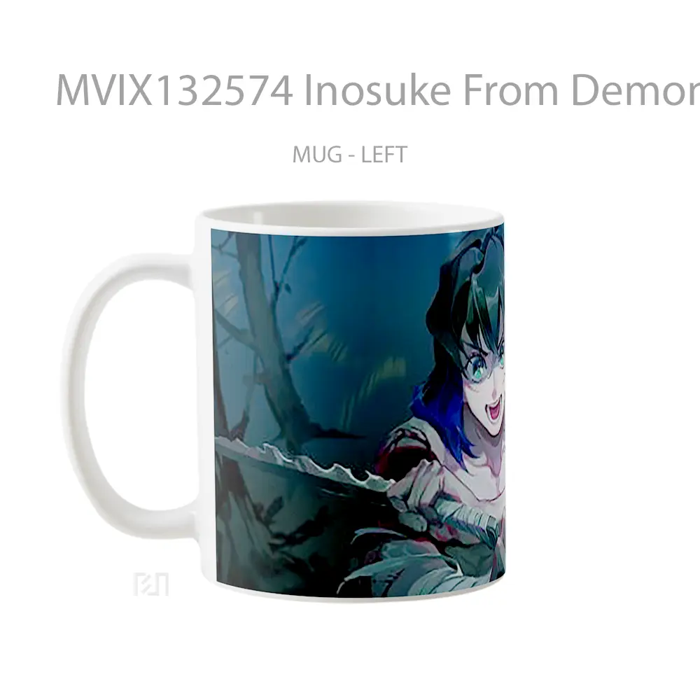 Mug Inosuke From Demon Slayer Cangkir Anime - All-side / Desain