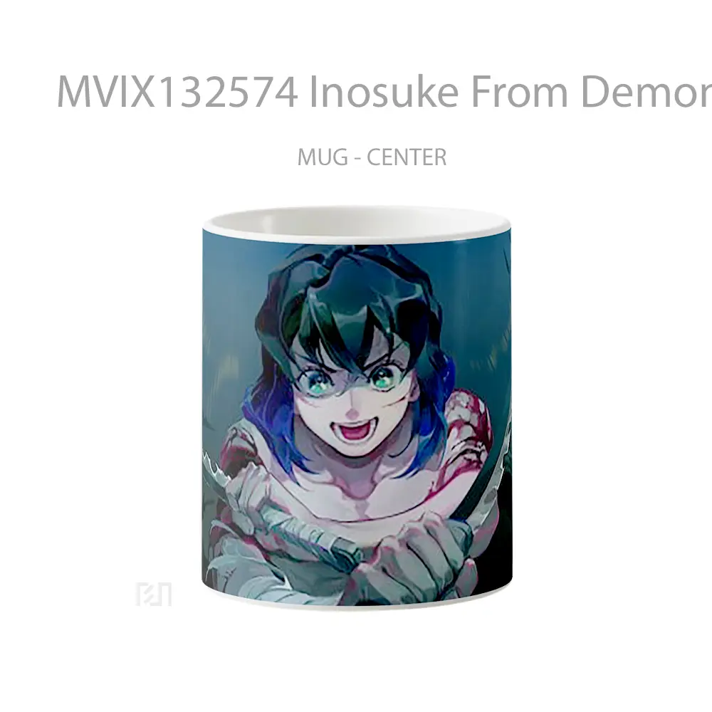Mug Inosuke From Demon Slayer Cangkir Anime