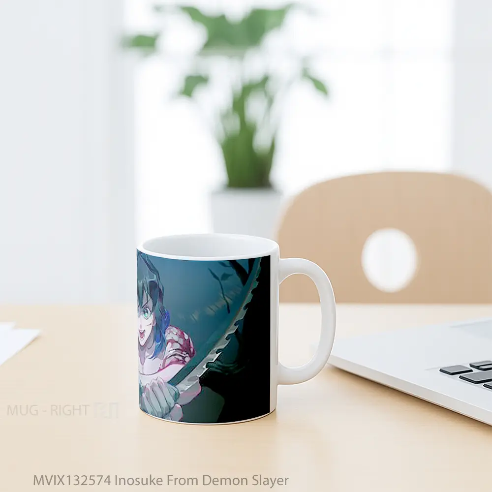 Mug Inosuke From Demon Slayer Cangkir Anime - All-side / Desain