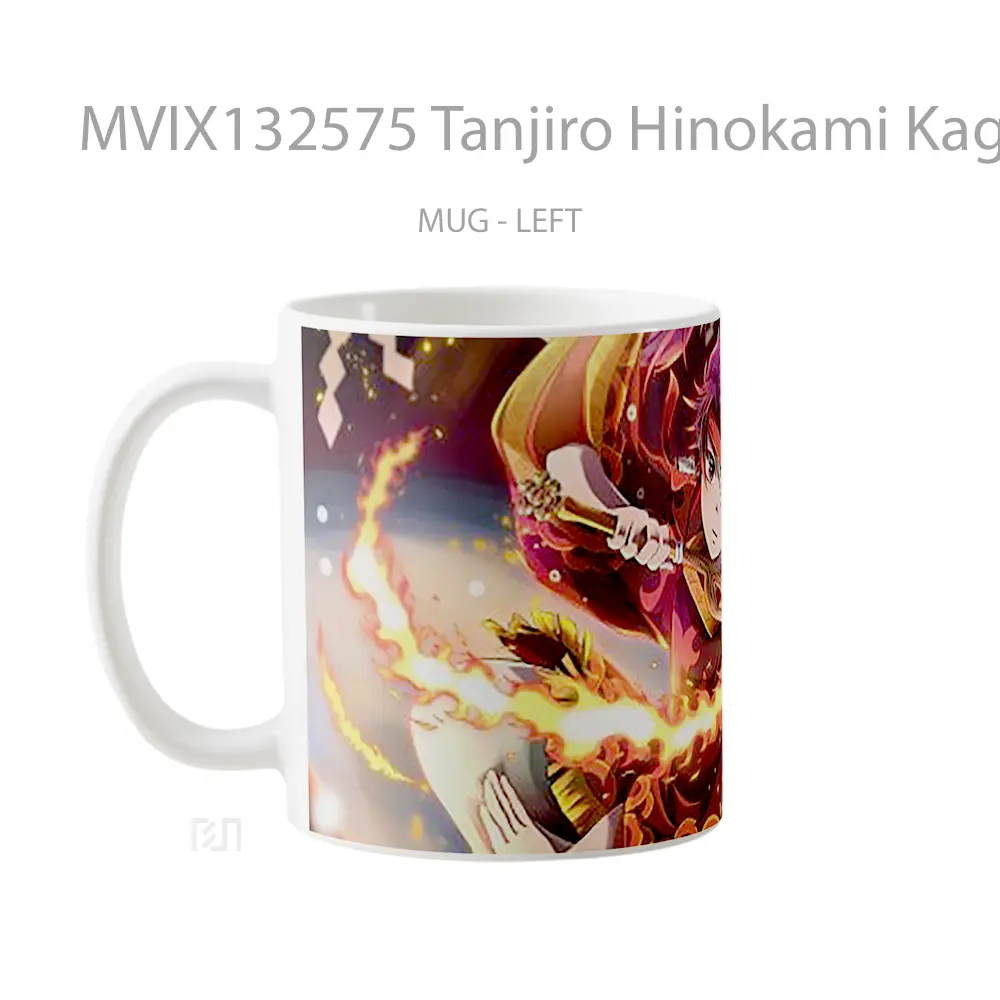 Mug Tanjiro Hinokami Kagura Dance Of The Fire God Cangkir Anime - All-side / Desain