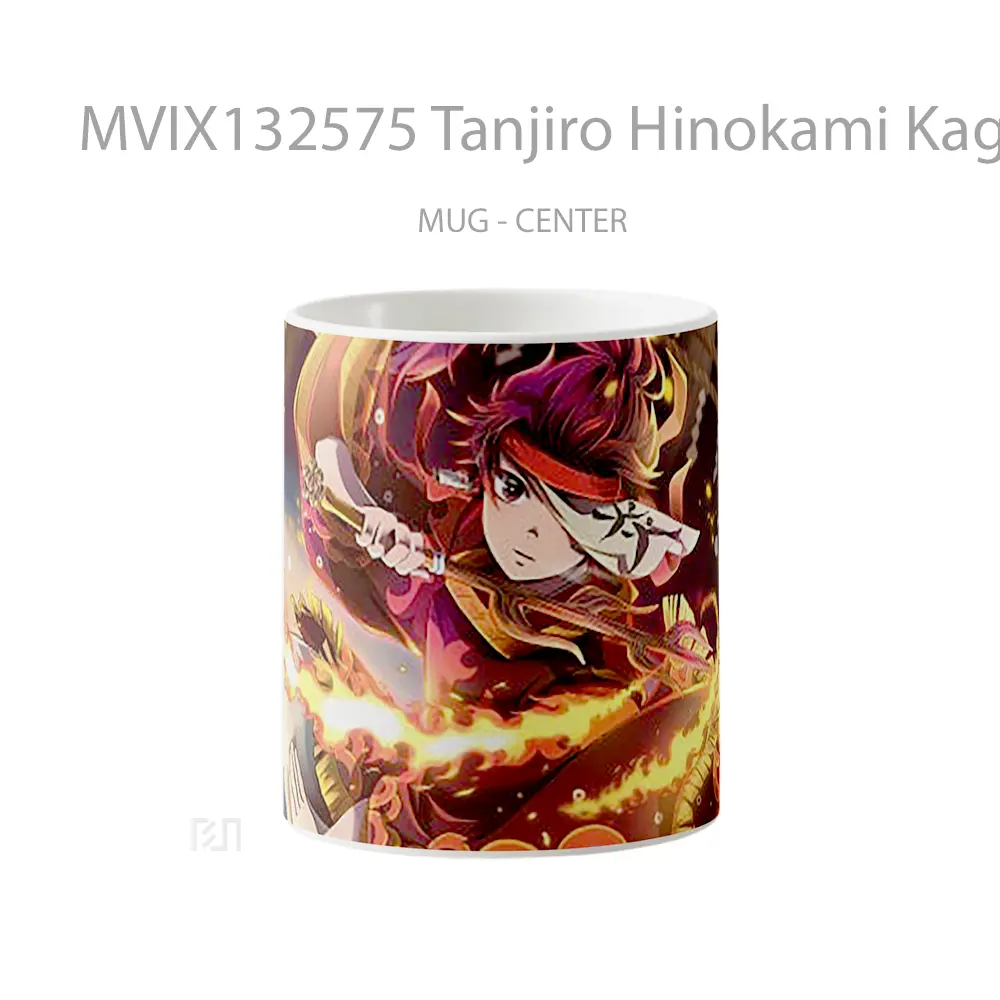 Mug Tanjiro Hinokami Kagura Dance Of The Fire God Cangkir Anime