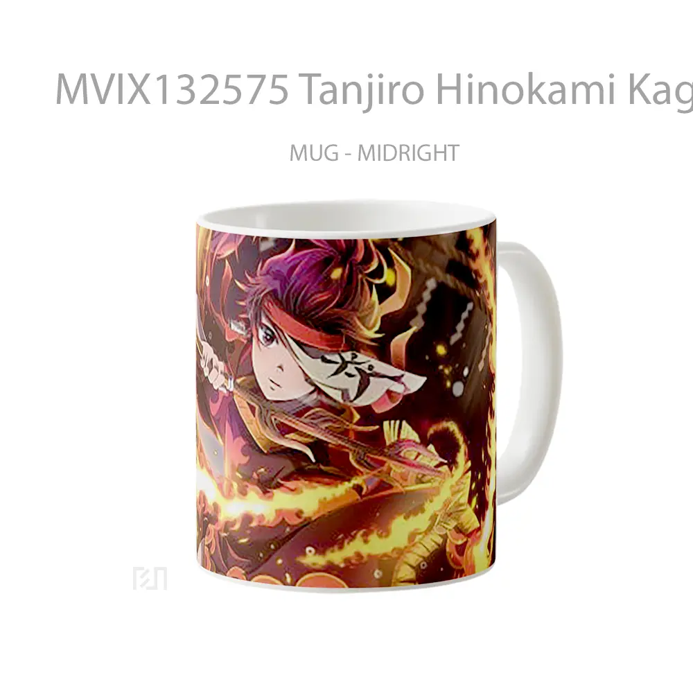 Mug Tanjiro Hinokami Kagura Dance Of The Fire God Cangkir Anime - All-side / Desain