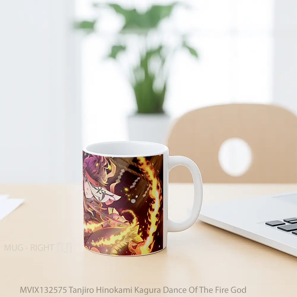 Mug Tanjiro Hinokami Kagura Dance Of The Fire God Cangkir Anime - All-side / Desain