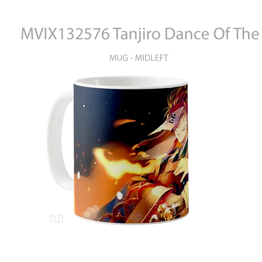 Mug Tanjiro Dance Of The Fire God Cangkir Anime - All-side / Desain
