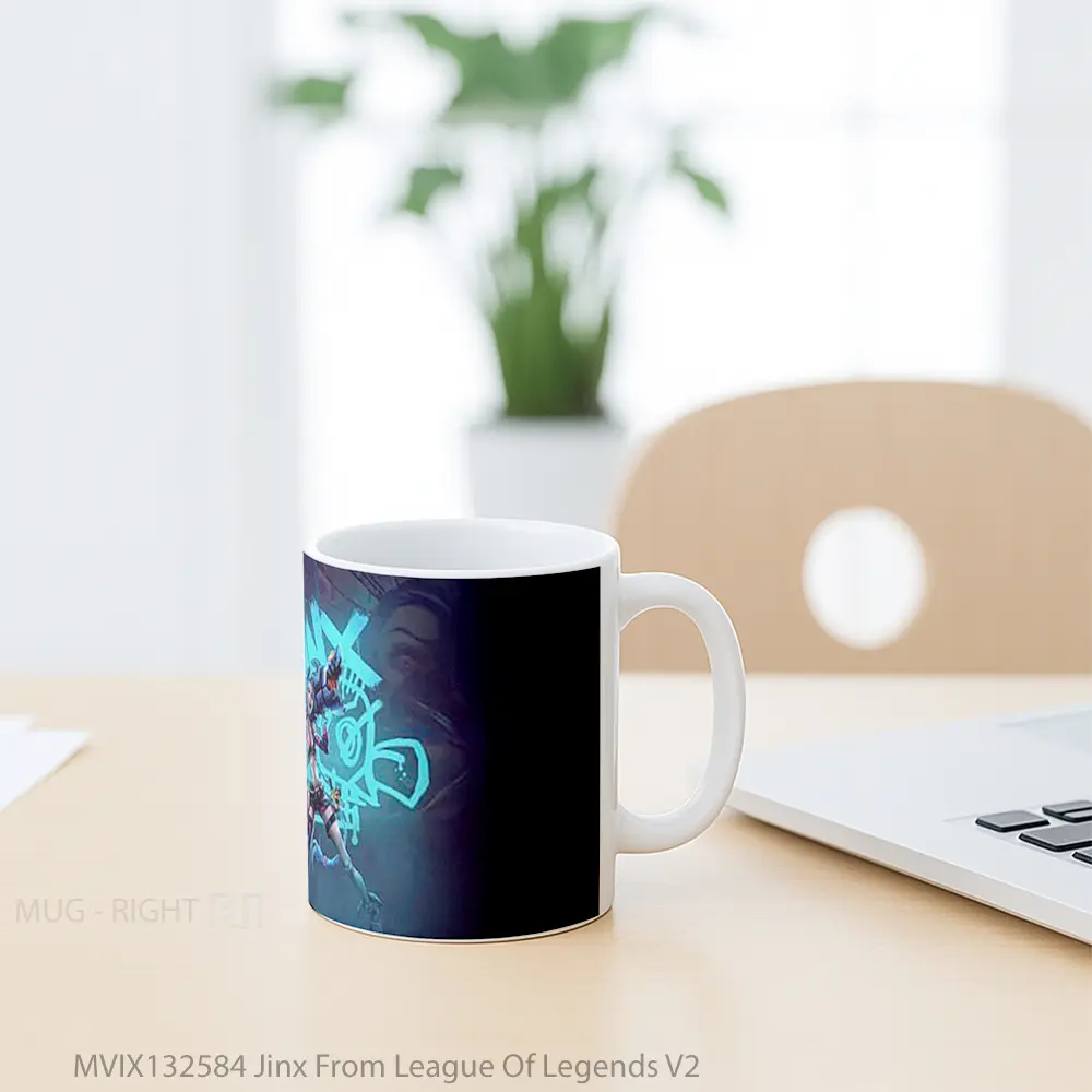 Mug Jinx From League Of Legends V2 Cangkir Gamer - All-side / Desain