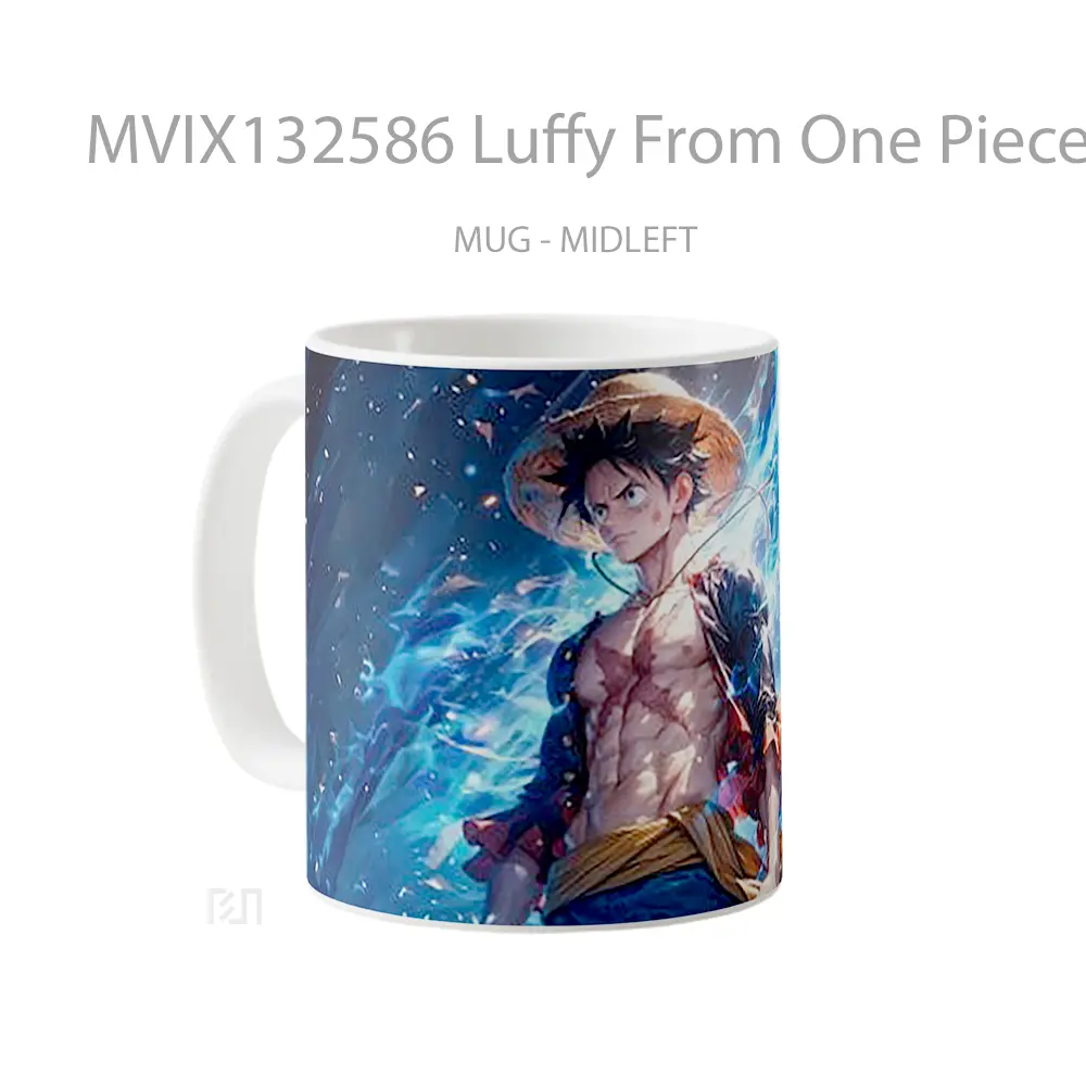 Mug Luffy From One Piece V3 Cangkir Anime - All-side / Desain