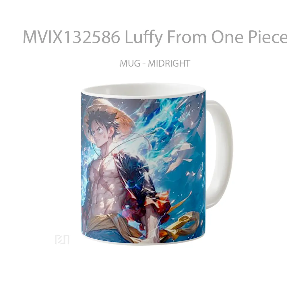 Mug Luffy From One Piece V3 Cangkir Anime - All-side / Desain