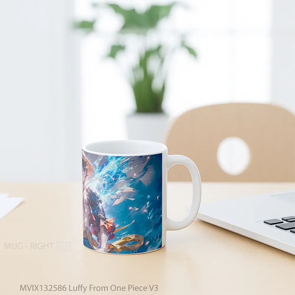 Mug Luffy From One Piece V3 Cangkir Anime - All-side / Desain