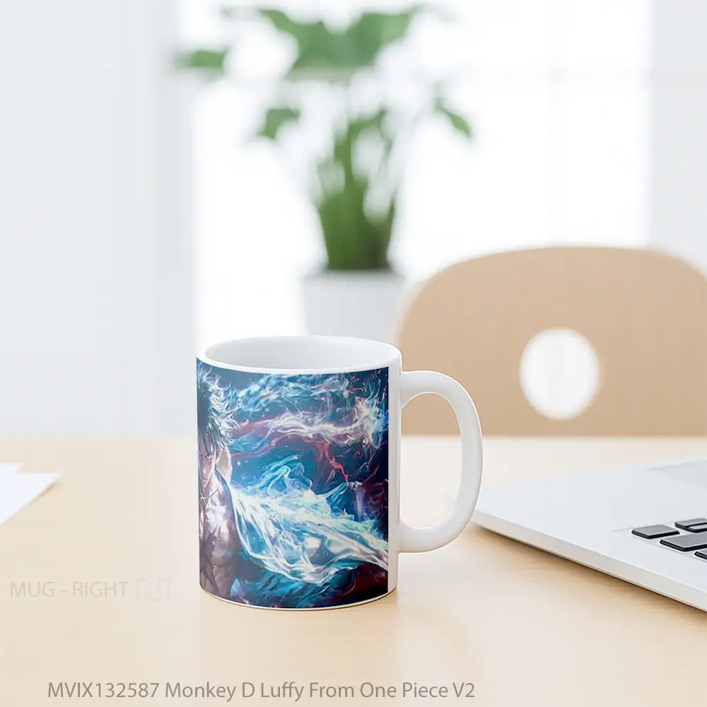 Mug Monkey D Luffy From One Piece V2 Cangkir Anime - All-side / Desain