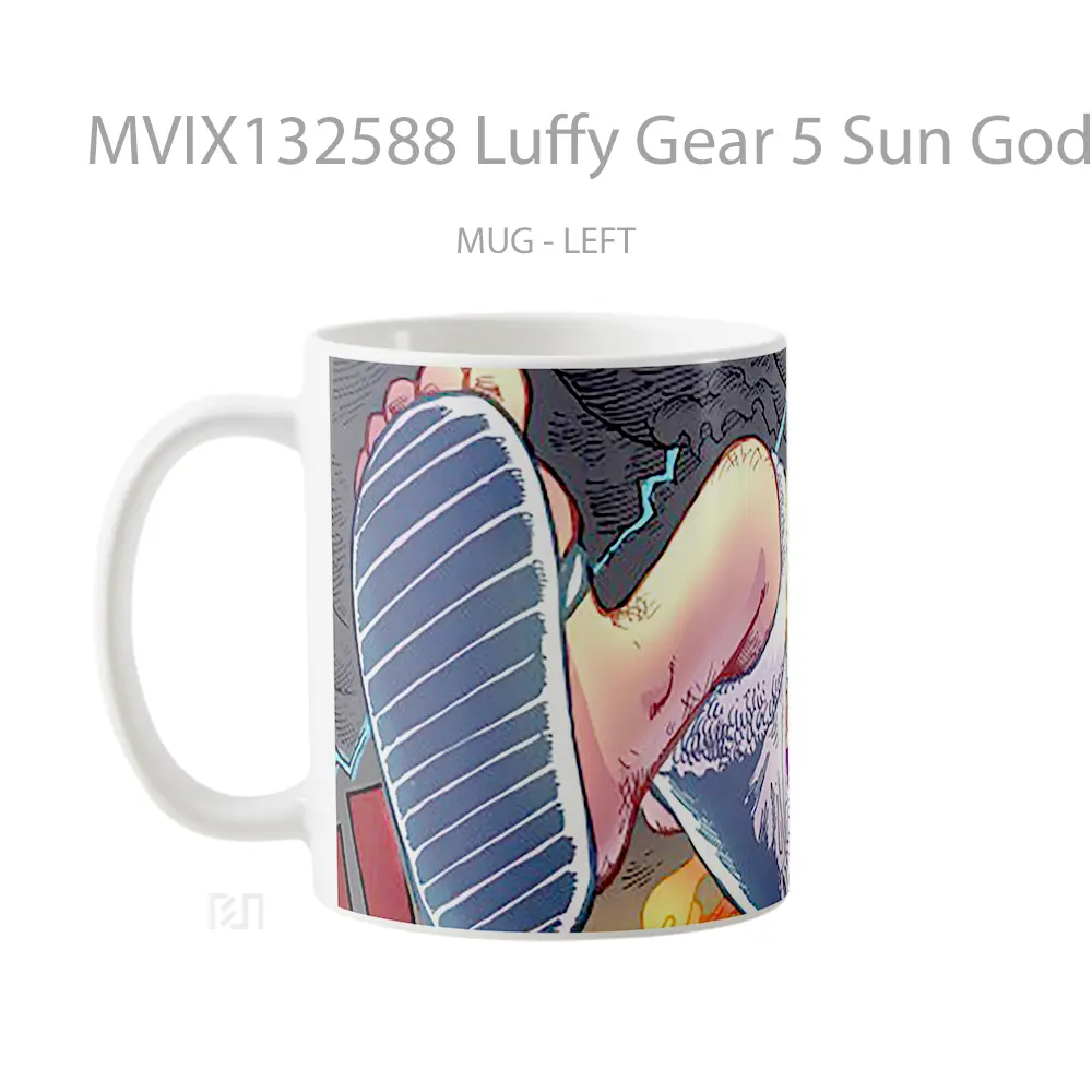 Mug Luffy Gear 5 Sun God Nika From One Piece Cangkir Anime - All-side / Desain