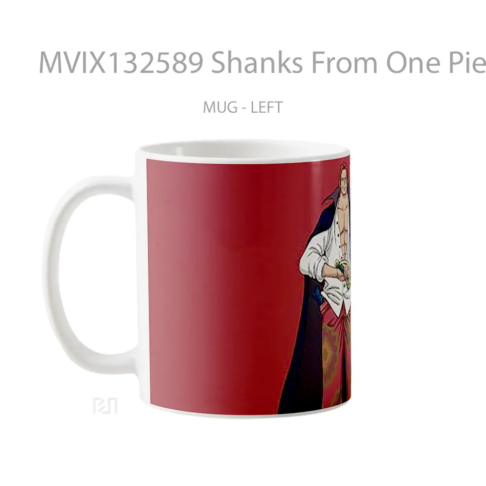 Mug Shanks From One Piece Cangkir Anime - All-side / Desain