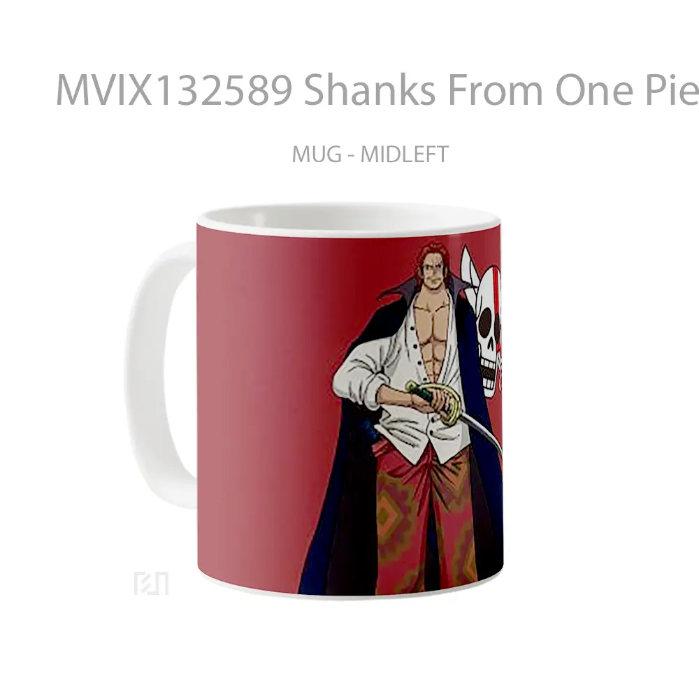 Mug Shanks From One Piece Cangkir Anime - All-side / Desain