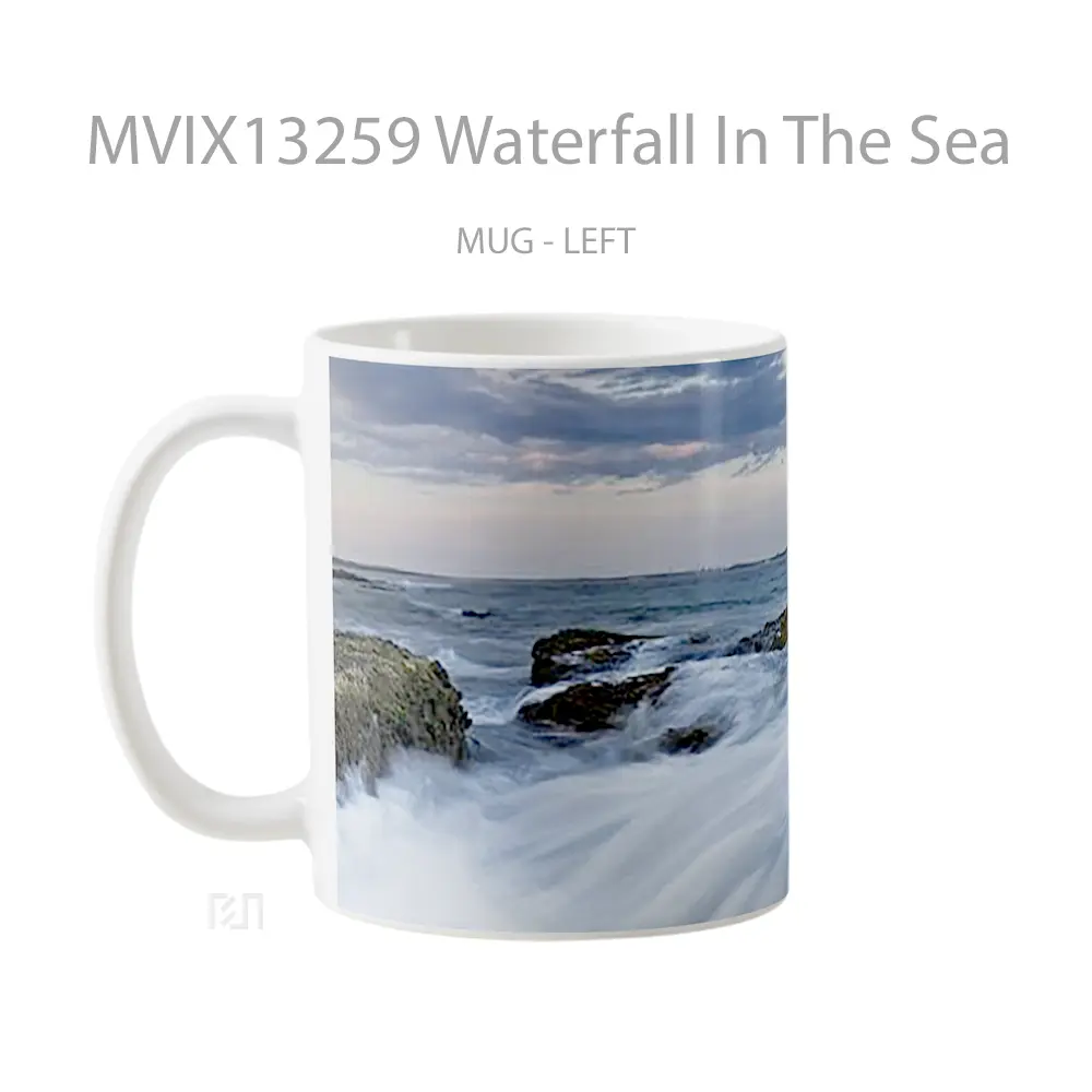 Mug Waterfall In The Sea Gelas Pemandangan Alam - All-side / Desain