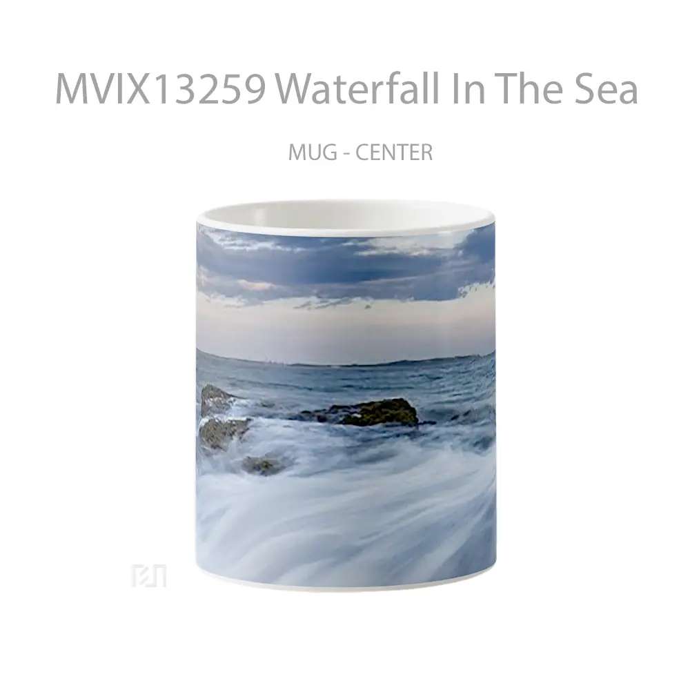 Mug Waterfall In The Sea Gelas Pemandangan Alam