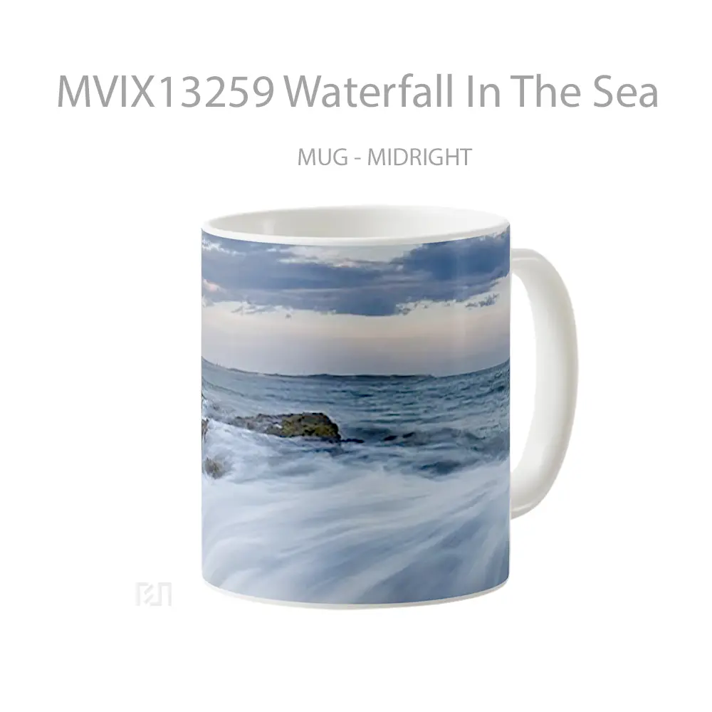Mug Waterfall In The Sea Gelas Pemandangan Alam - All-side / Desain
