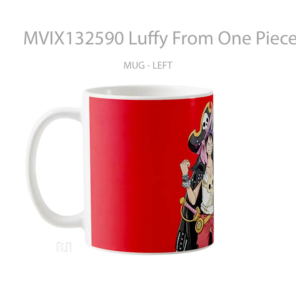 Mug Luffy From One Piece V4 Cangkir Anime - All-side / Desain