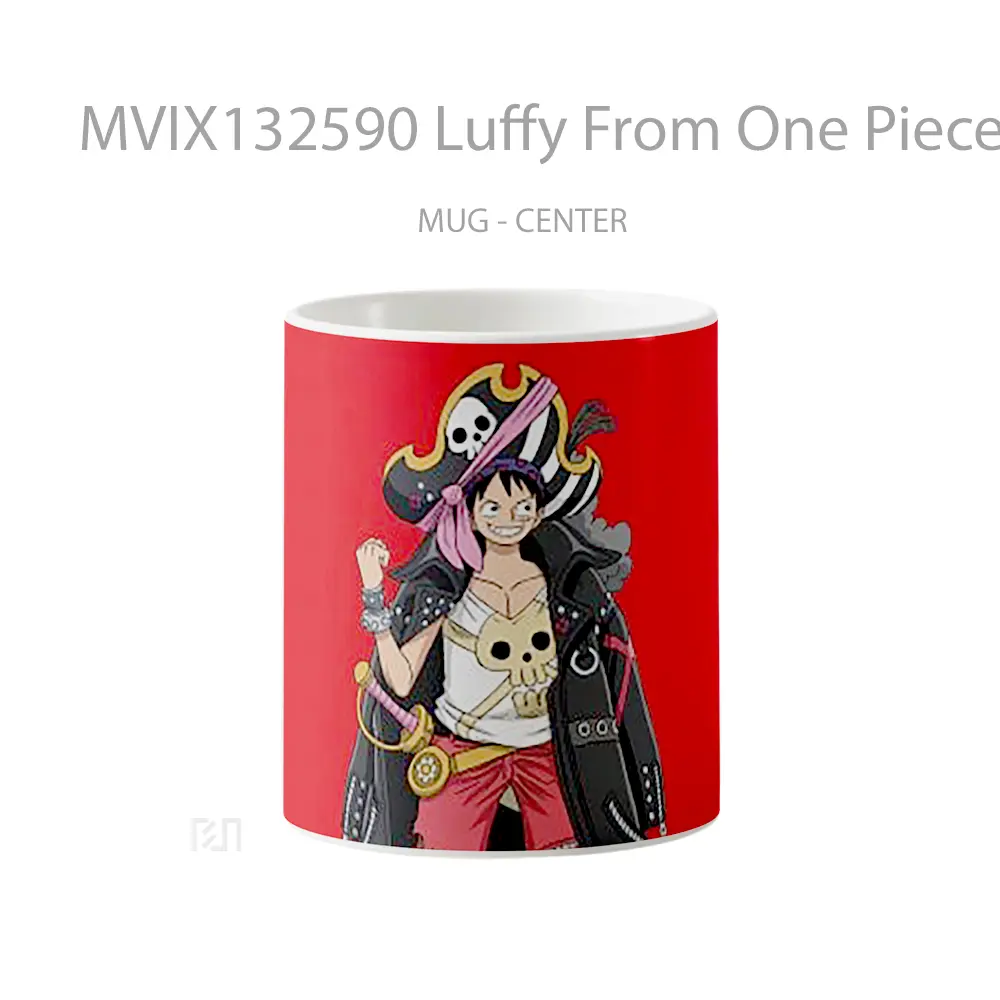 Mug Luffy From One Piece V4 Cangkir Anime