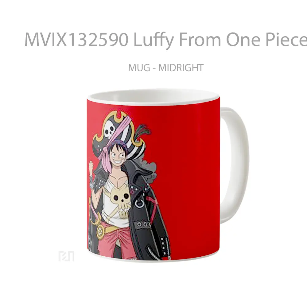Mug Luffy From One Piece V4 Cangkir Anime - All-side / Desain