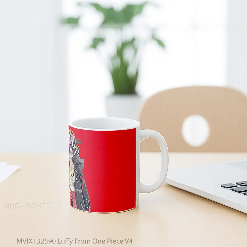 Mug Luffy From One Piece V4 Cangkir Anime - All-side / Desain