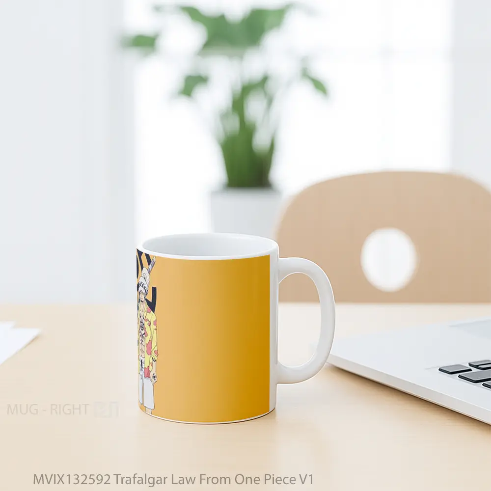 Mug Trafalgar Law From One Piece V1 Cangkir Anime - All-side / Desain