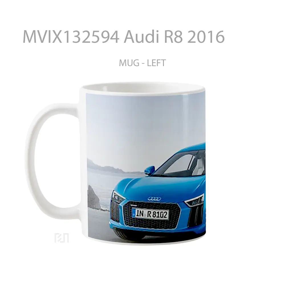 Mug Audi R8 2016 Cangkir Mobil - All-side / Desain