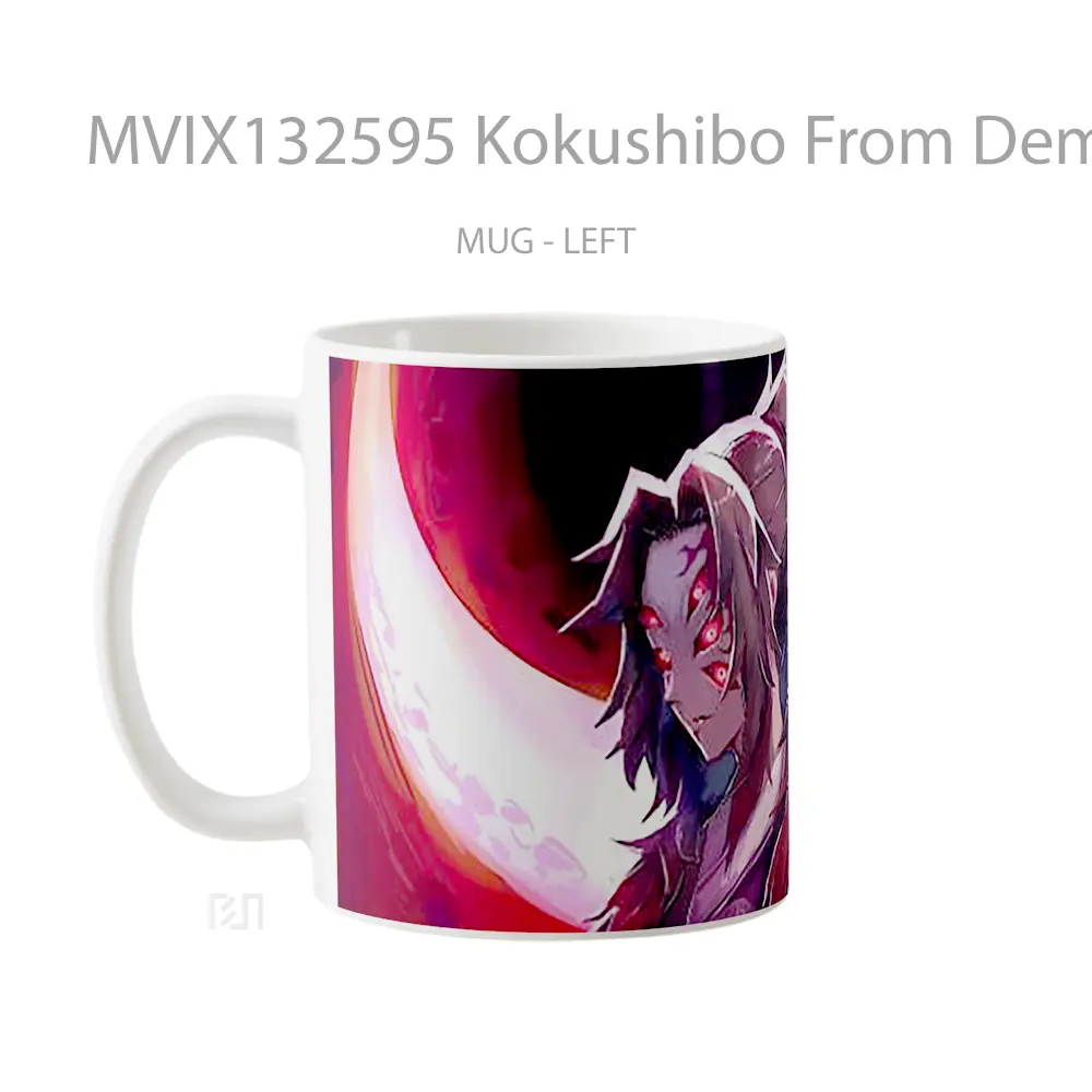 Mug Kokushibo From Demon Slayer V2 Cangkir Anime - All-side / Desain