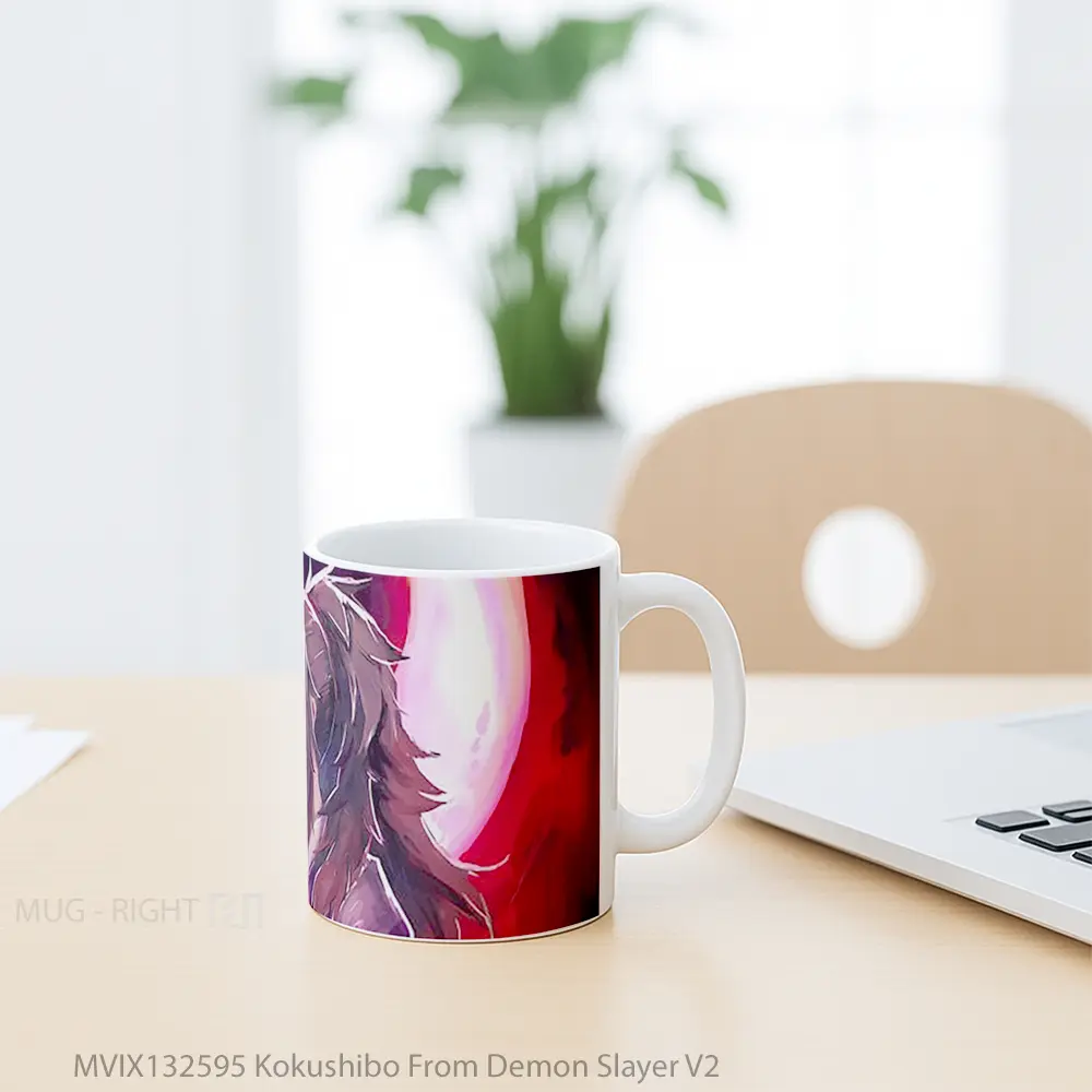Mug Kokushibo From Demon Slayer V2 Cangkir Anime - All-side / Desain