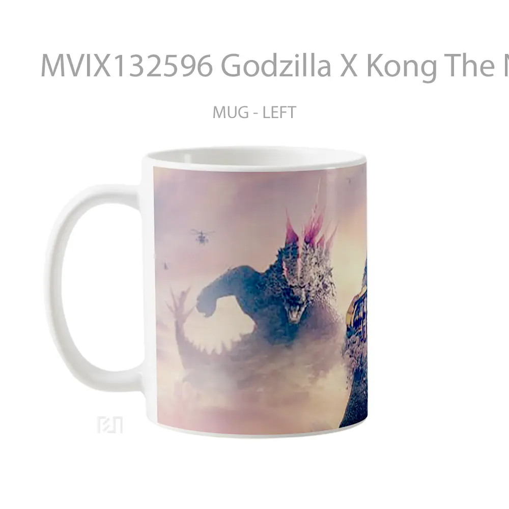 Mug Godzilla X Kong The New Empire V1 Gelas Keramik Unik - All-side / Desain