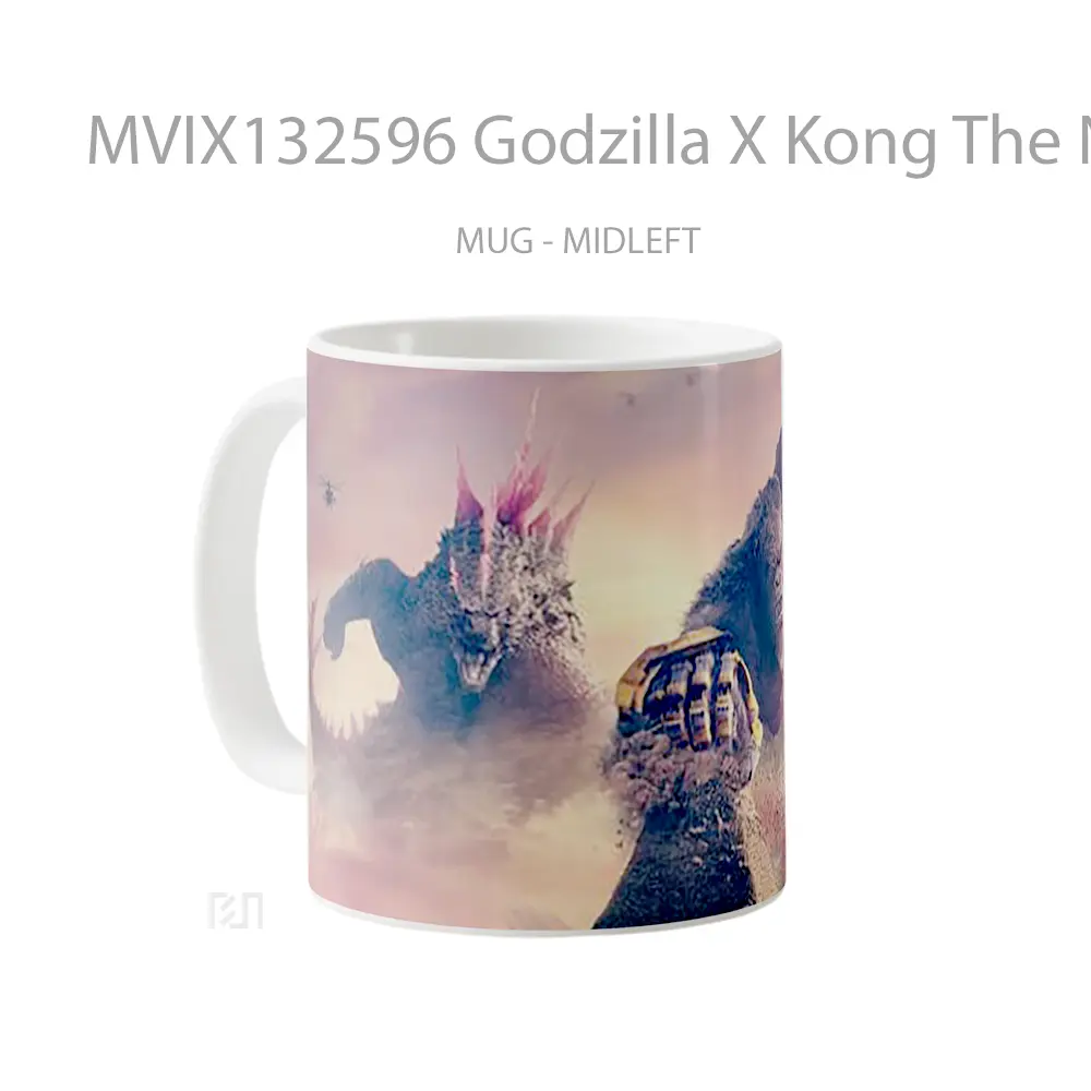 Mug Godzilla X Kong The New Empire V1 Gelas Keramik Unik - All-side / Desain
