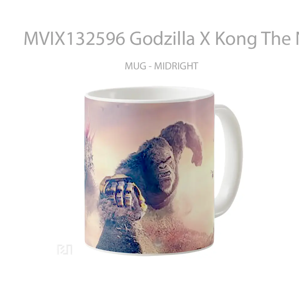 Mug Godzilla X Kong The New Empire V1 Gelas Keramik Unik - All-side / Desain