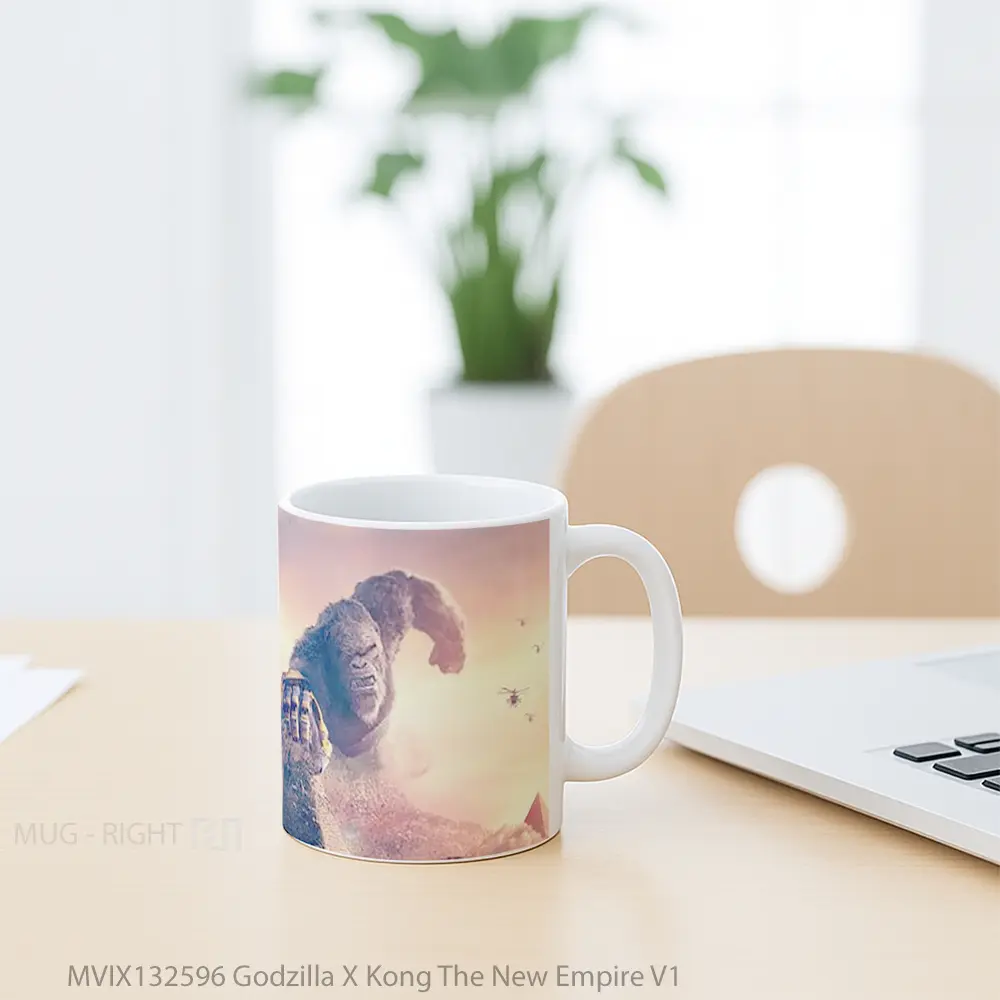 Mug Godzilla X Kong The New Empire V1 Gelas Keramik Unik - All-side / Desain