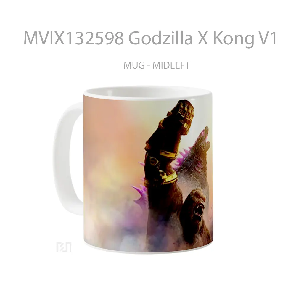 Mug Godzilla X Kong V1 Gelas Keramik Unik - All-side / Desain